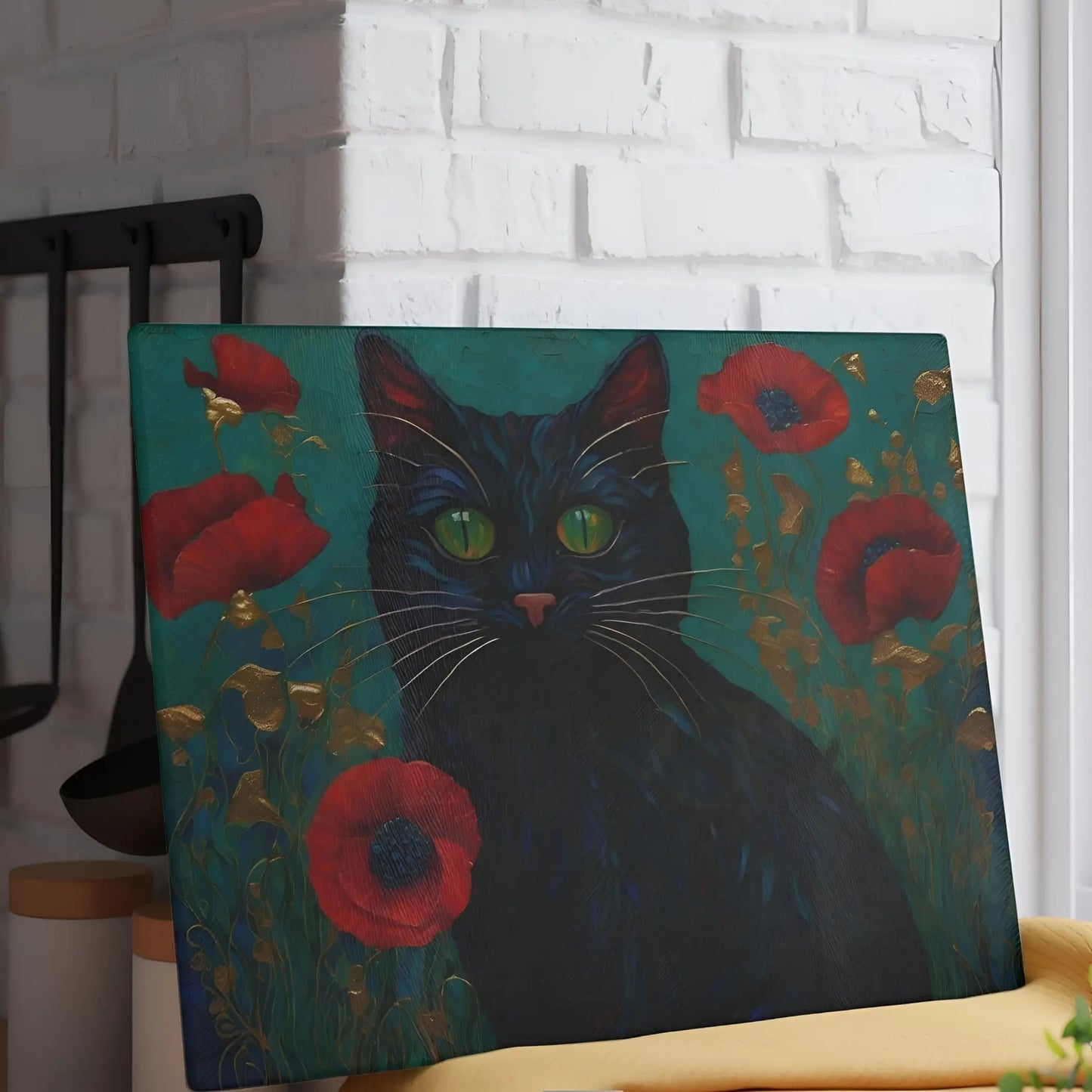 Black Cat Glass Cutting Board - Cutting boards