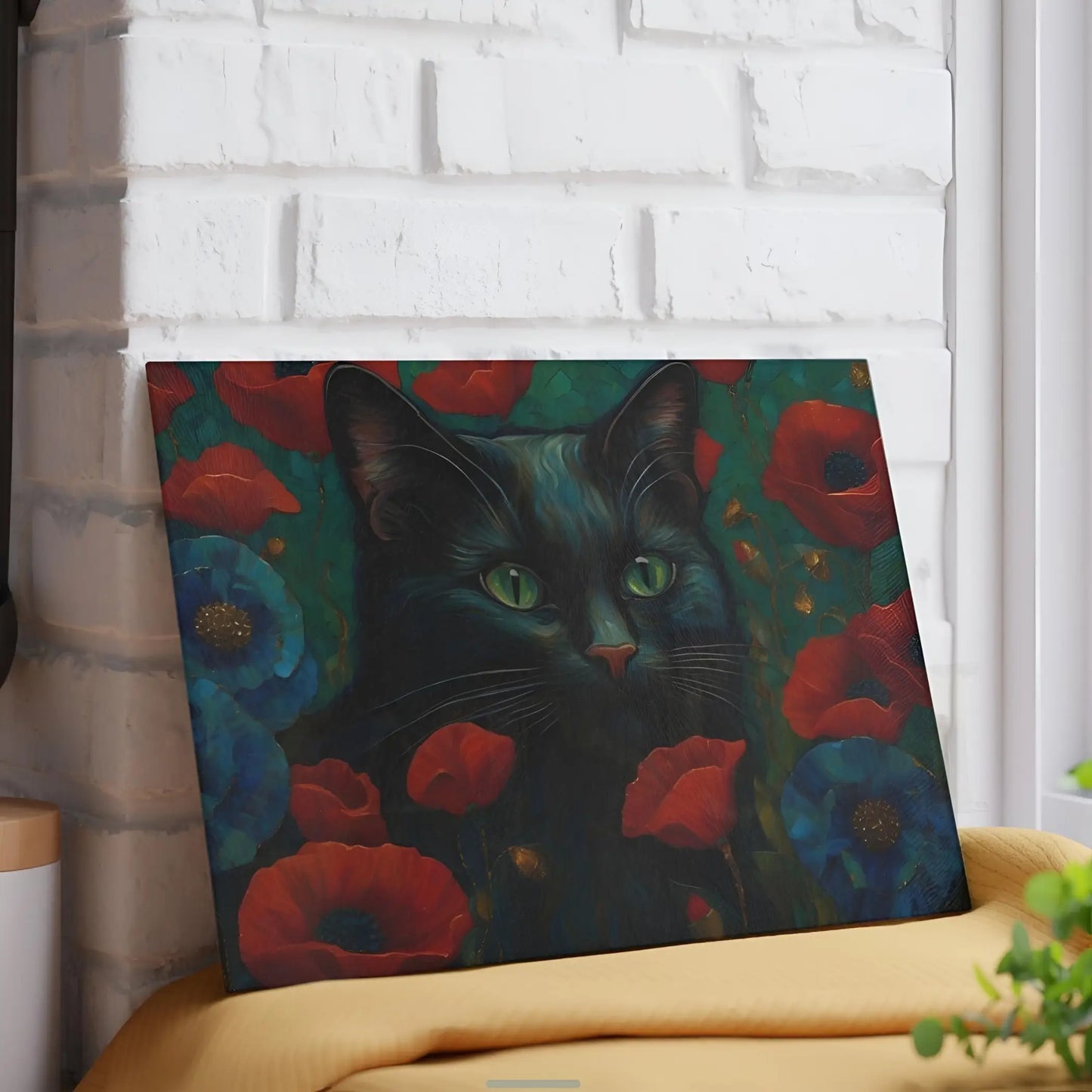Black Kitten Glass Cutting Board - Cutting boards
