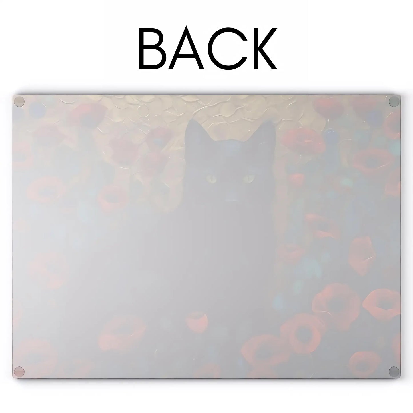 Cute Black Cat Glass Cutting Board - Cutting boards