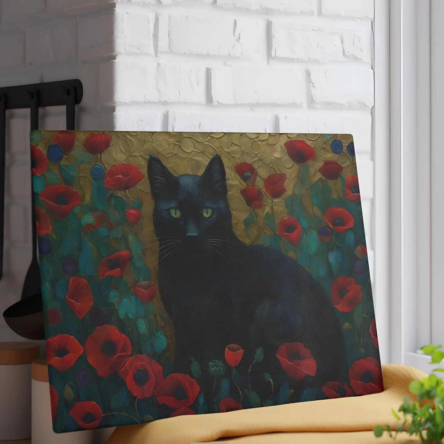 Black Cat Glass Cutting Board - Cutting boards