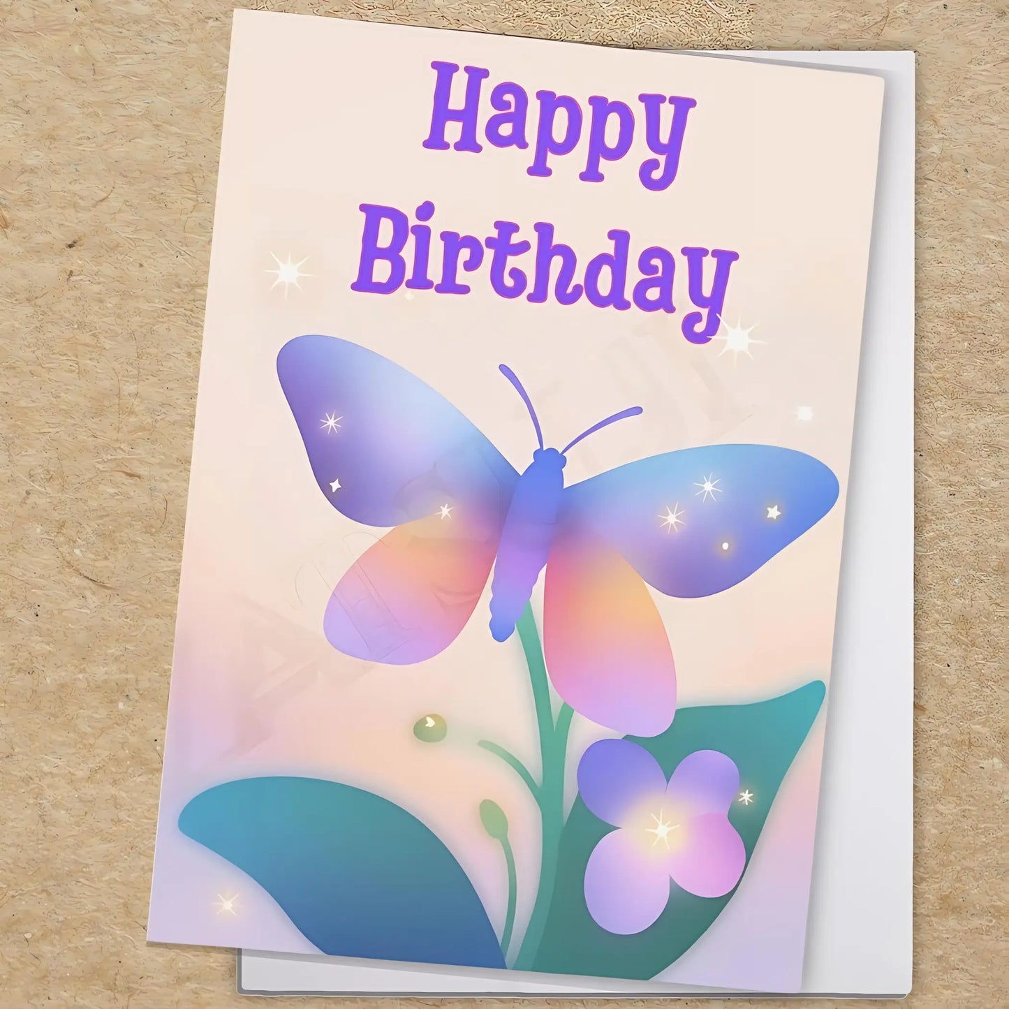 Dreamy Butterfly Birthday Greeting Card. Ships from Australia - 6.9’’ x 4.9’’ / Glossy / 1 pc - Birthday cards