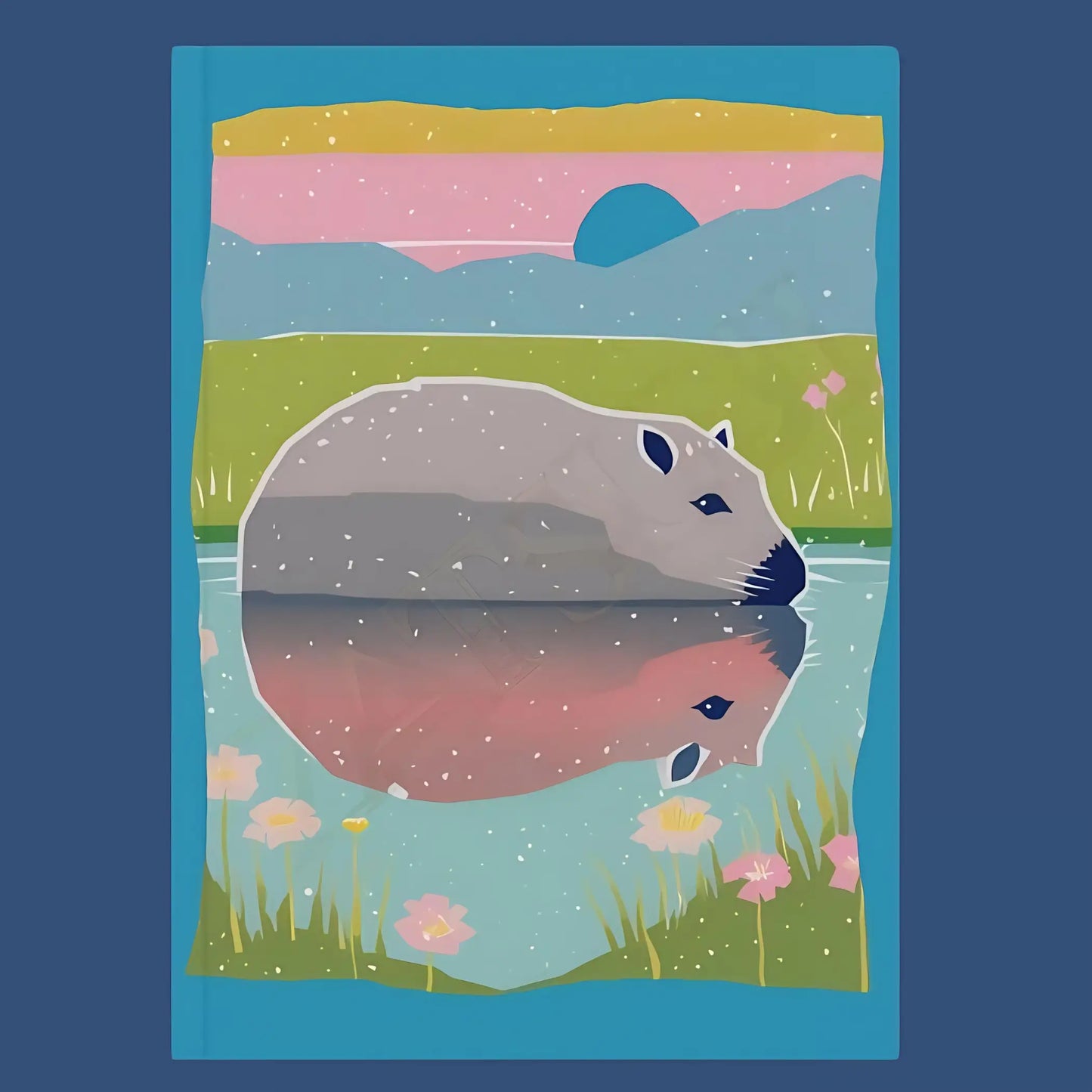 Capybara Hard Backed Journal - Blank / 5.2’’ x 7.4’’ - Journals