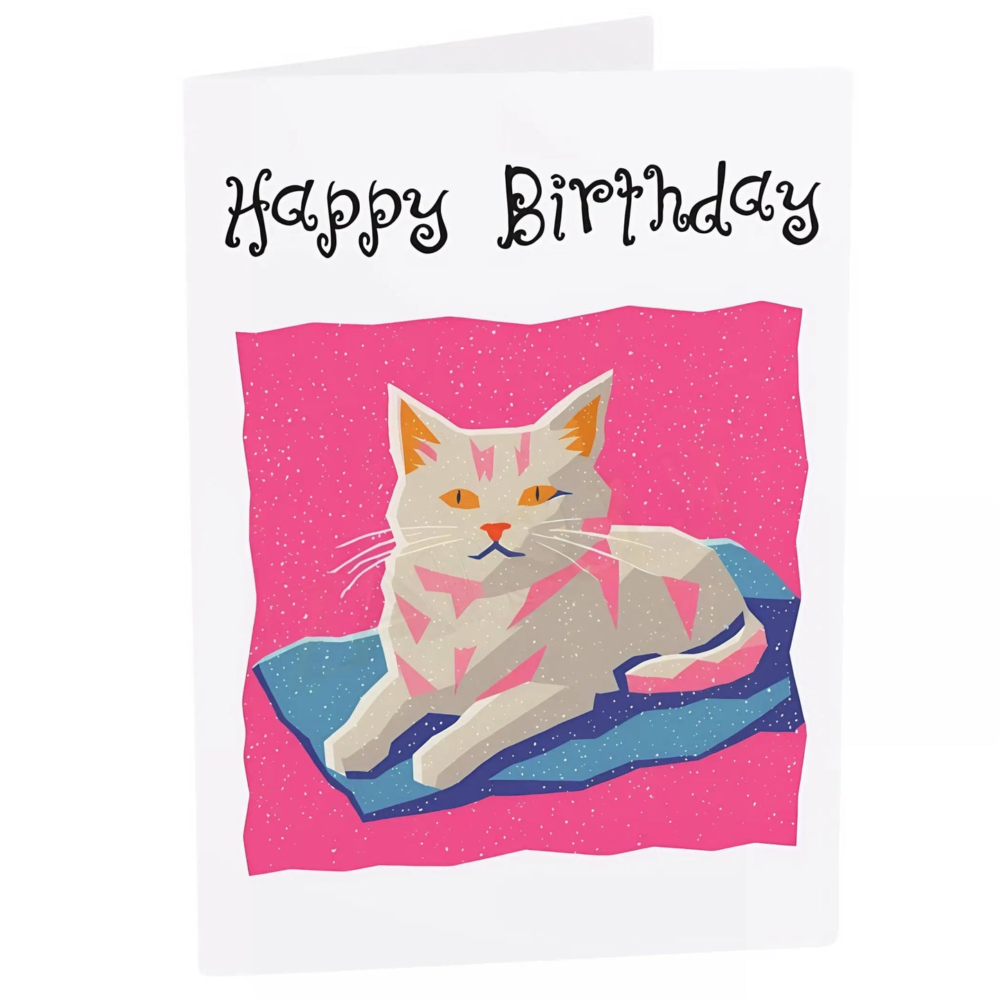 Cat Happy Birthday Greeting Cards - 6.9’’ x 4.9’’ / Glossy / 1 pc - Birthday cards