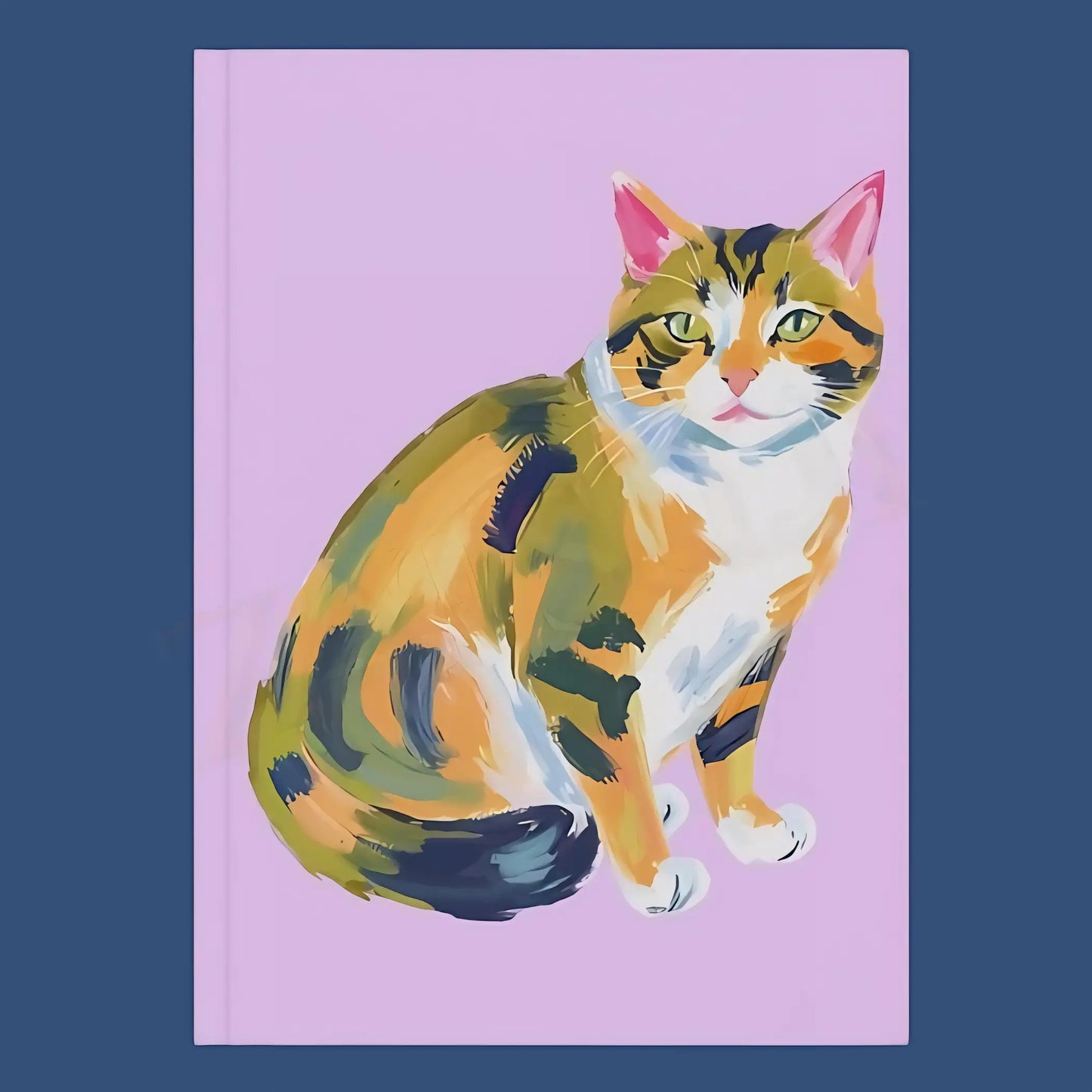 Colorful Cat Hard Backed Journal - Blank / 5.2’’ x 7.4’’ - Journals