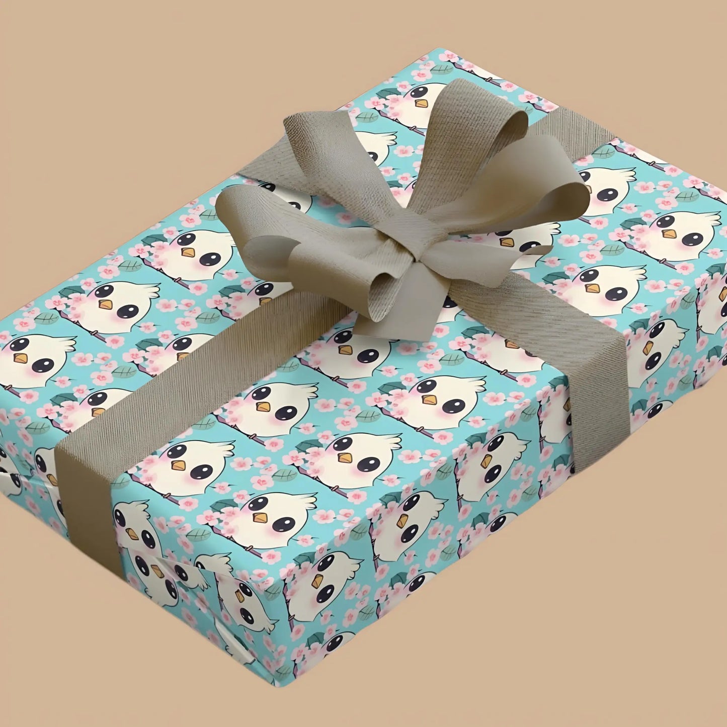 Cute Bird Wrapping Paper - 28’’ x 39’’ / Satin - Wrapping paper