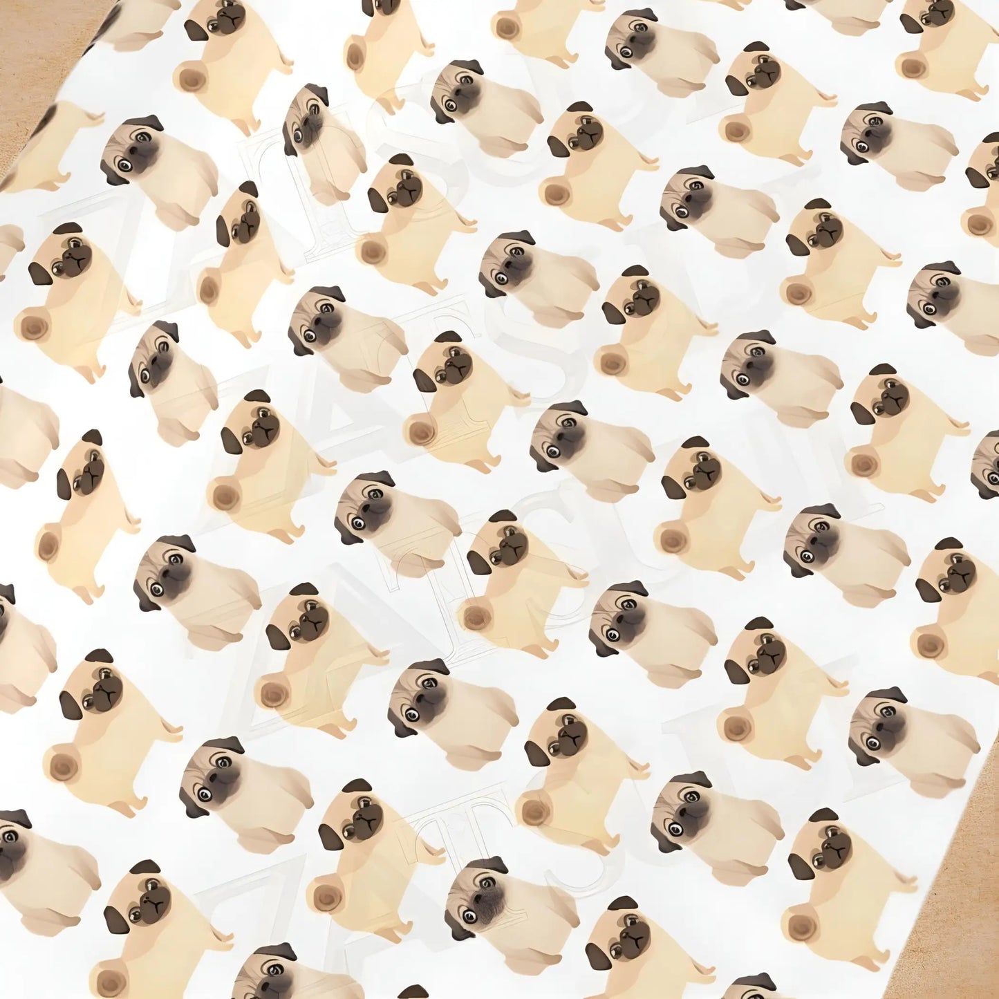 Cute Pugs Wrapping Paper - Wrapping paper