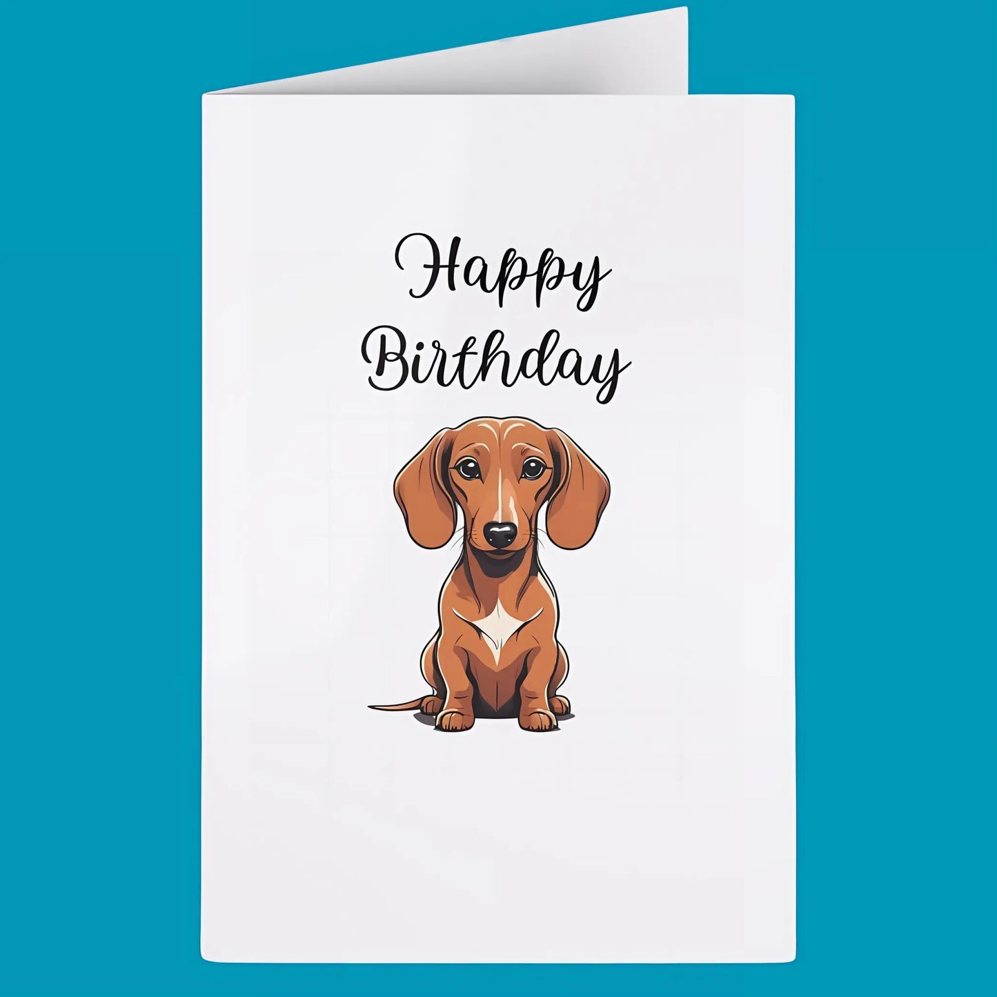 Dachshund Greeting Cards (1 or 10-pcs) - Personalised Greeting cards