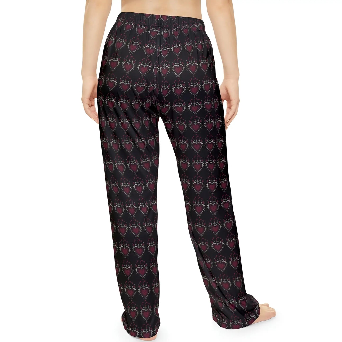 Dark Romance Gothic Hearts Women’s Pajama Pants - Pajama pants