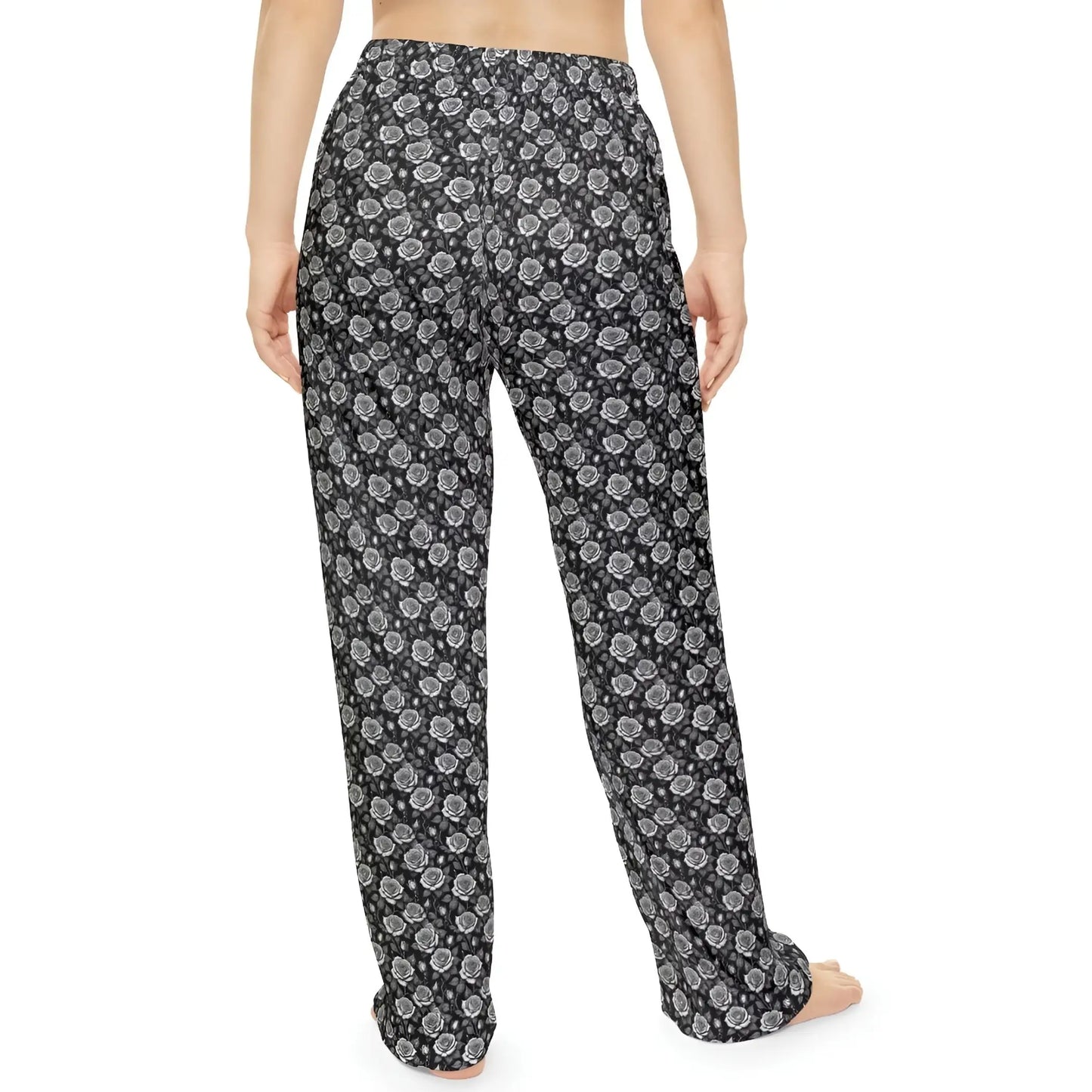 Dark Romance Women’s Black Roses Pajama Pants - Pajama pants