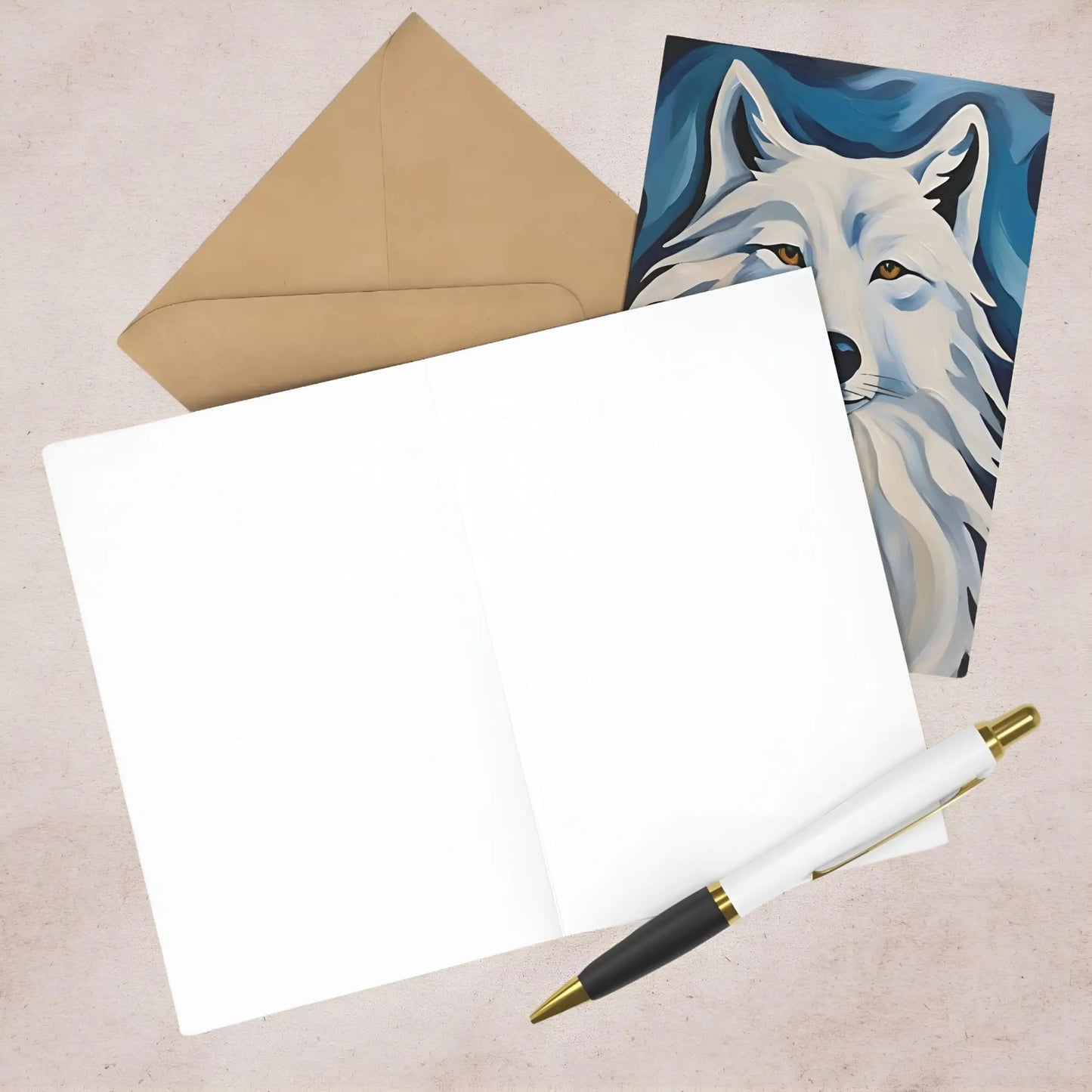 Dire Wolf Greeting Cards (7 pcs) - One size - All occasion cards