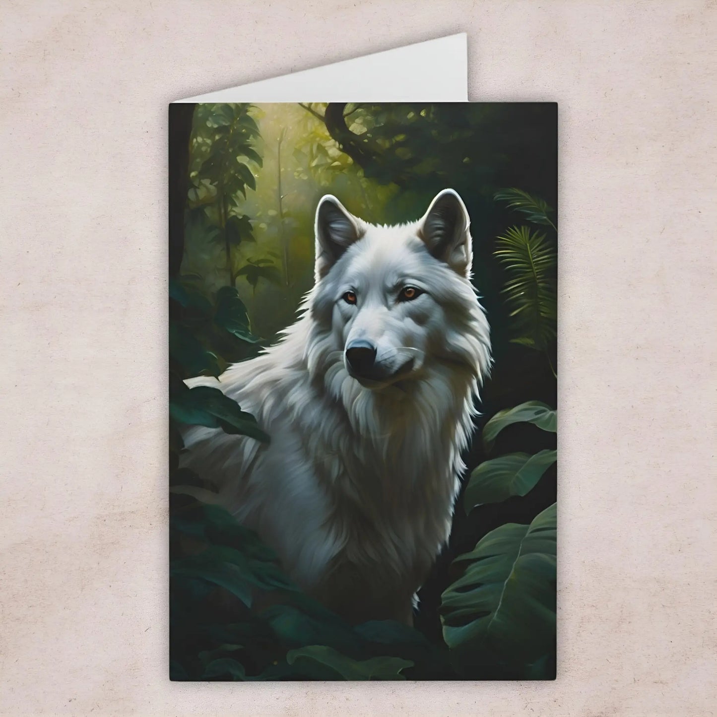 White Wolf Cards (7 pcs) - One size - All occasion cards