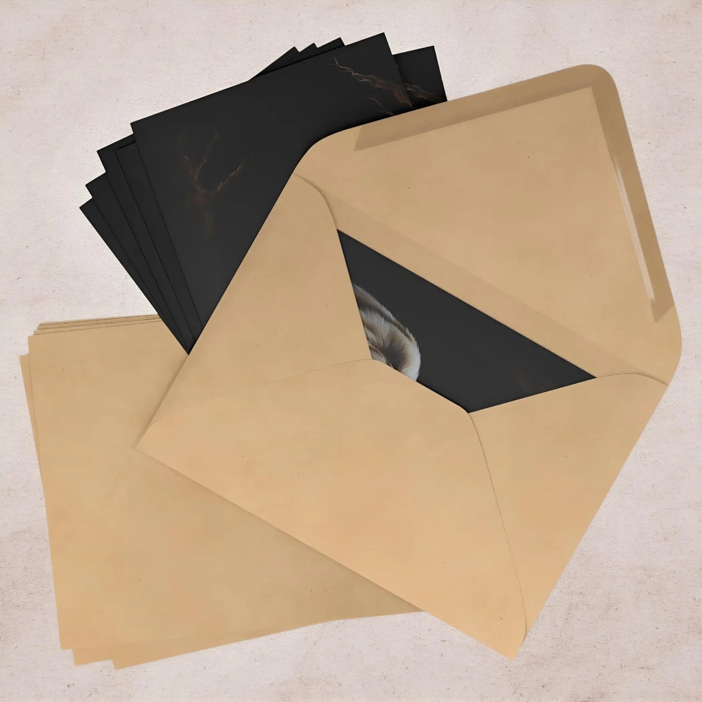 White Wolf Cards (7 pcs) - One size - All occasion cards