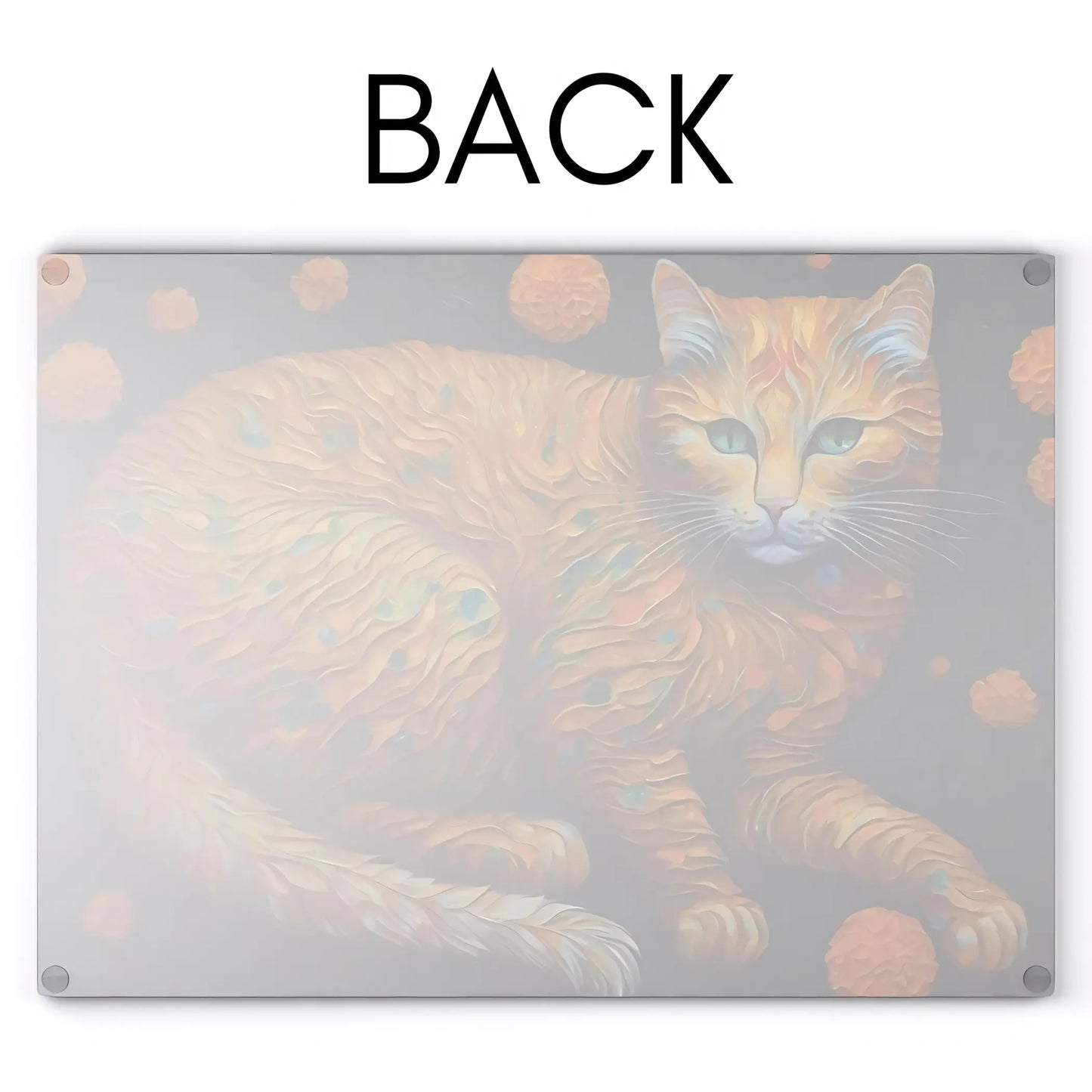 Ginger Cat Glass Cutting Board - Cutting boards