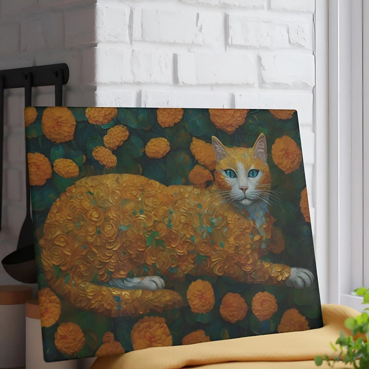 Ginger Cat Glass Cutting Board - Cutting boards