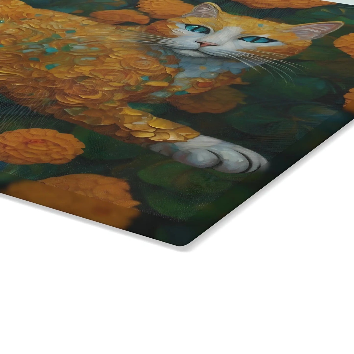 Ginger Cat Glass Cutting Board - Cutting boards