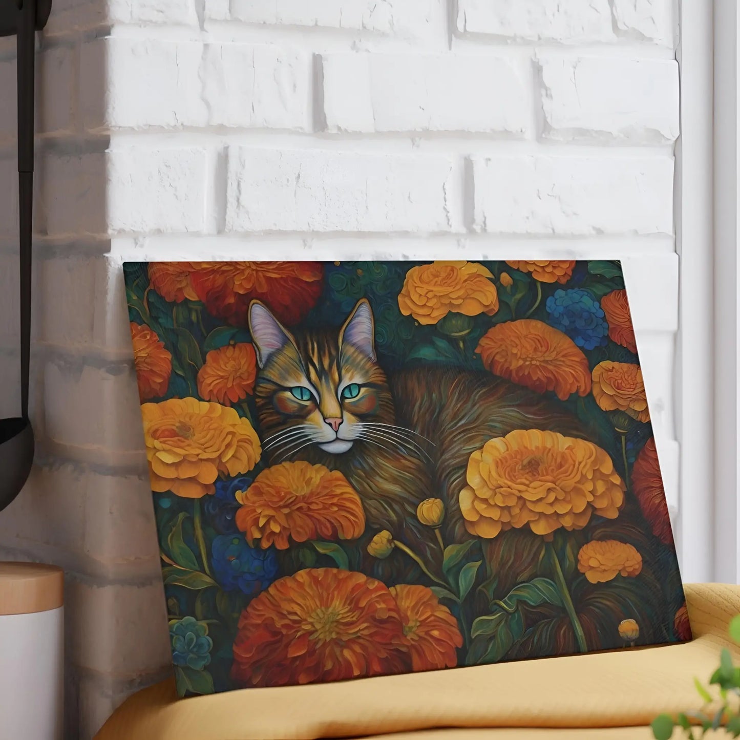 Ginger Cat Glass Cutting Board - Cutting boards