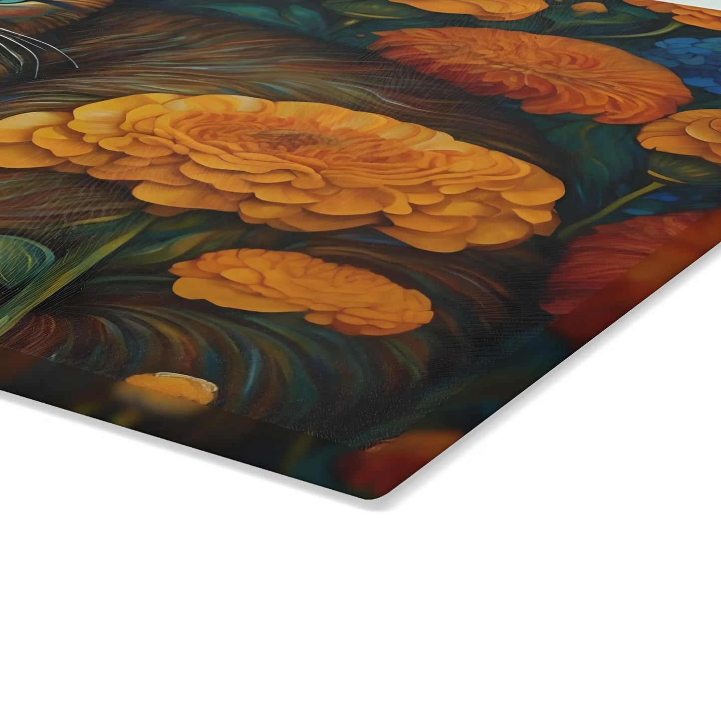 Ginger Cat Glass Cutting Board - Cutting boards
