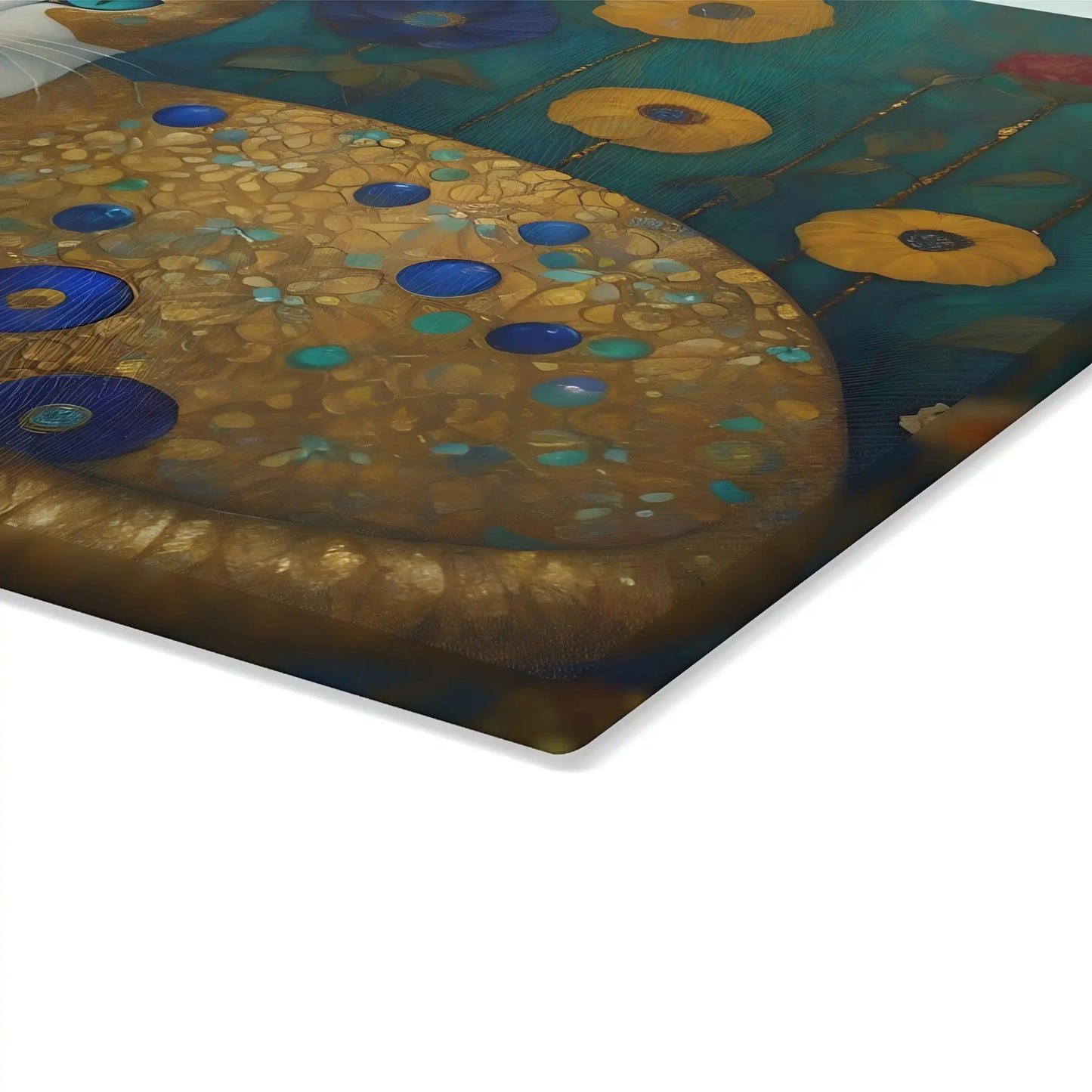 Ginger Cat Glass Cutting Board - Cutting boards