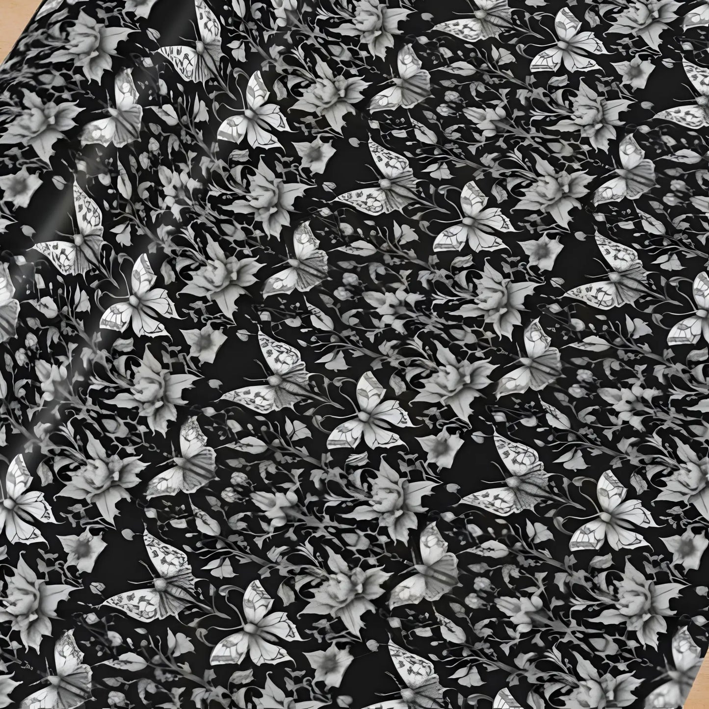 Gothic Butterflies Wrapping Paper - 28’’ x 39’’ / Satin - Wrapping paper