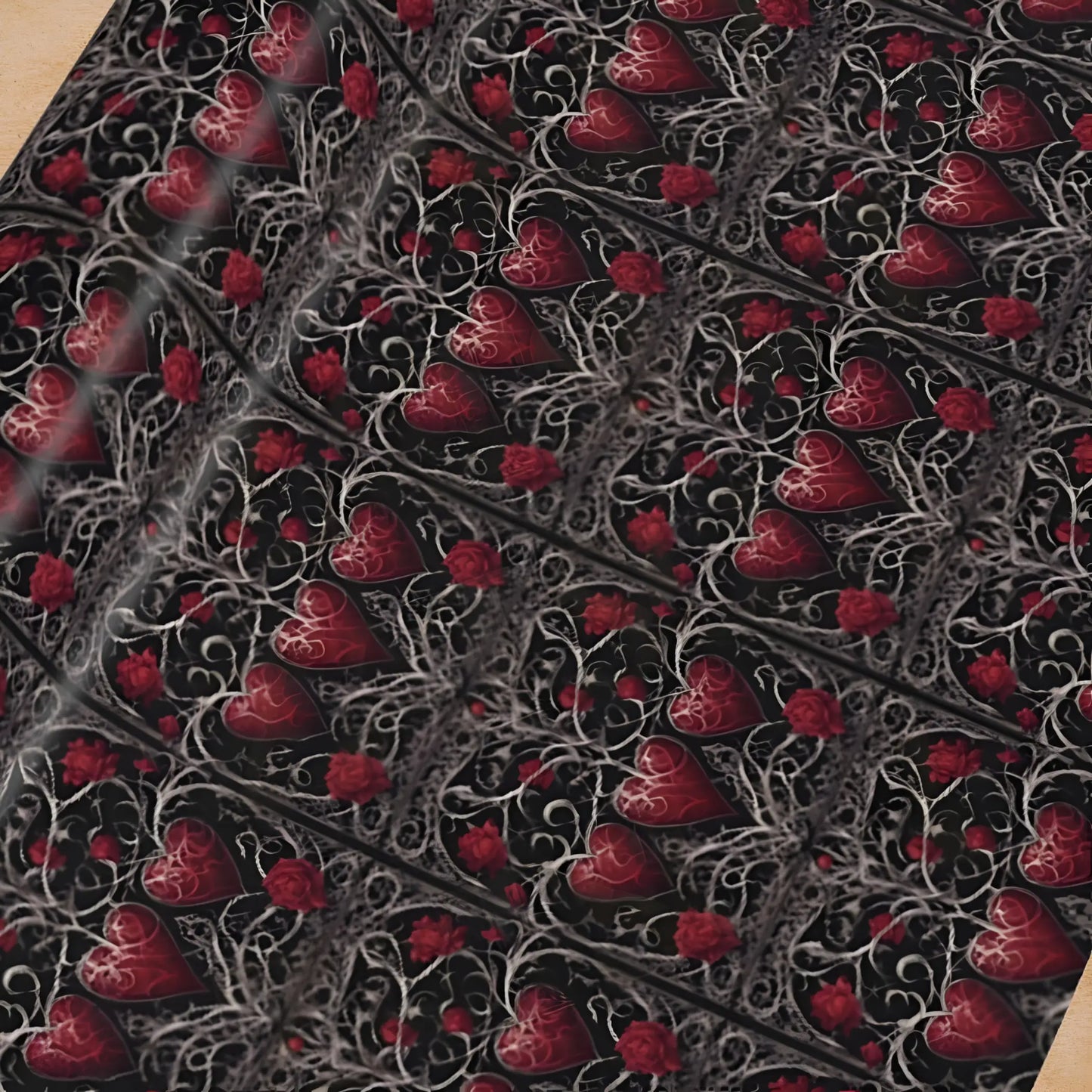 Gothic Hearts Wrapping Paper - Wrapping paper