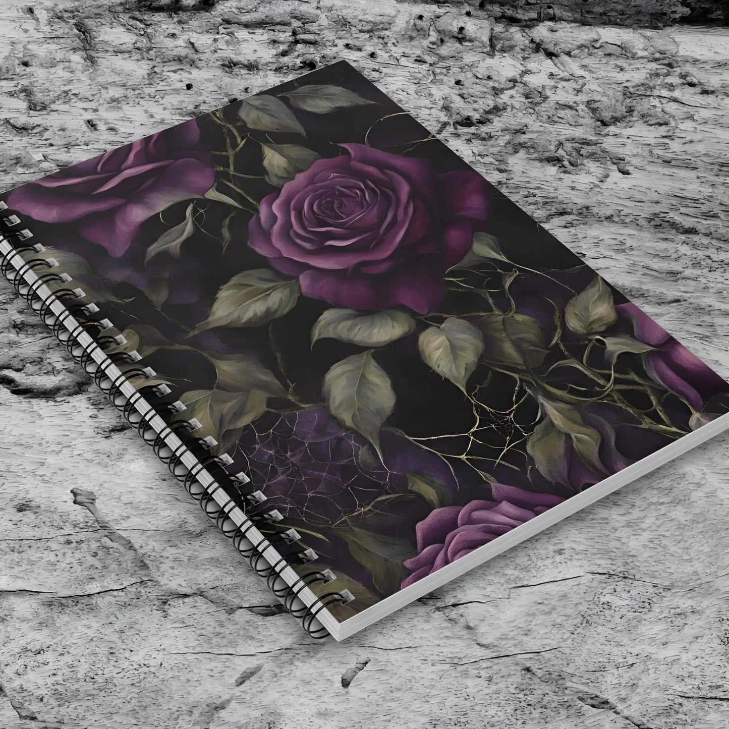 Gothic Roses Notebook - One Size - Notebooks