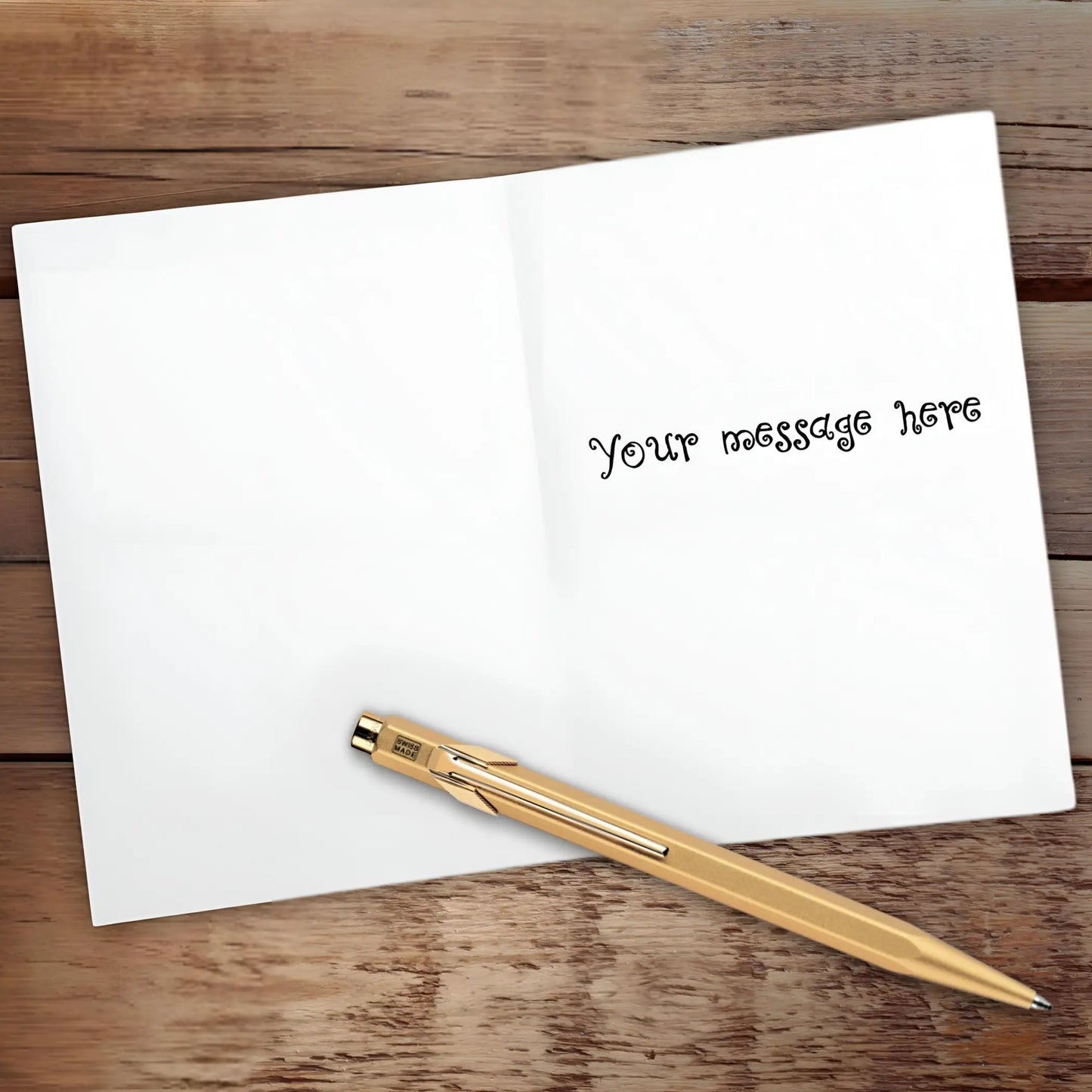 Happy Birthday From the Cat Greeting Card. - Personalised Birthday Cards