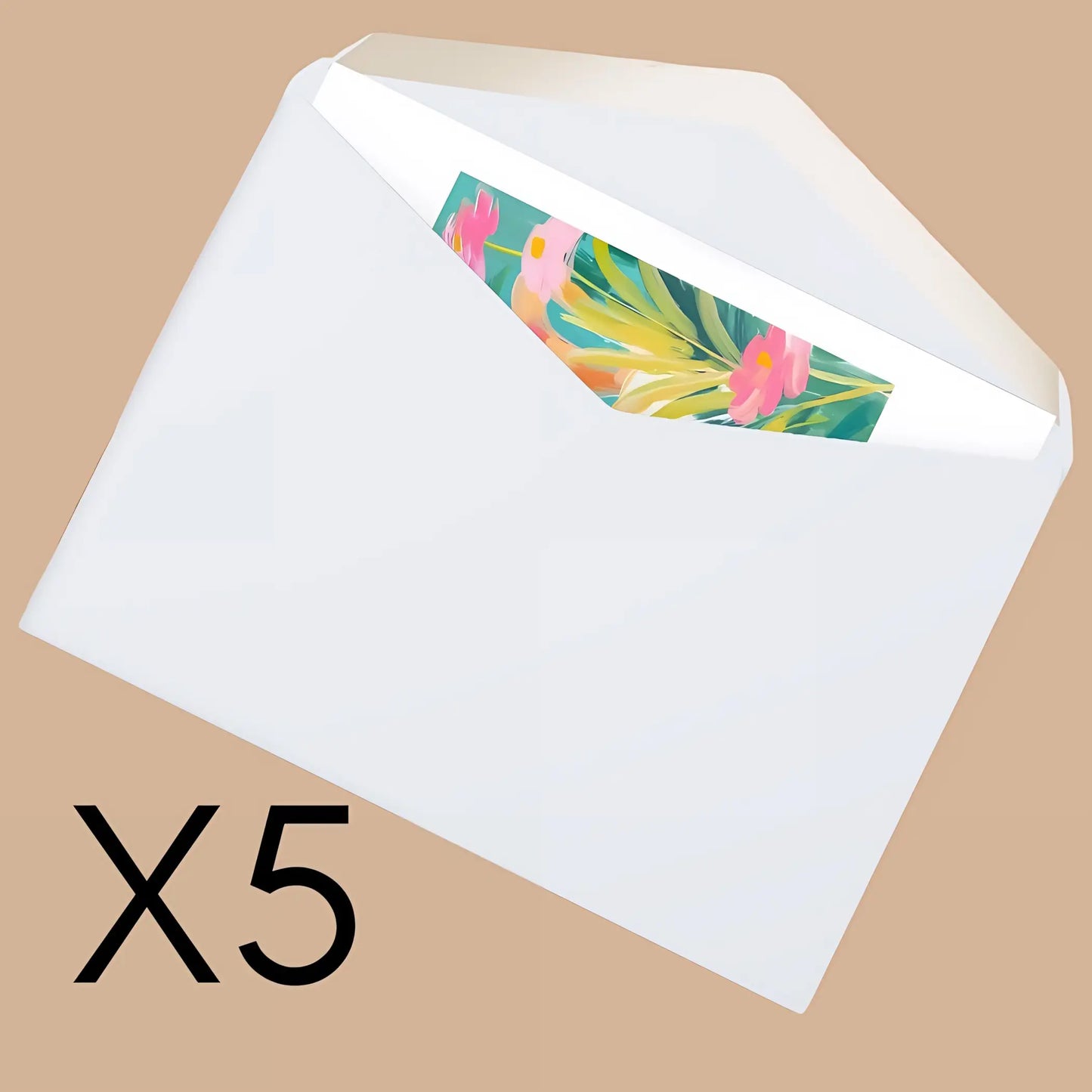 Impressionist Cat Cards (5 Pack). Ships from the UK - 5.8” x 8.2” / Semi Glossy / 5 pcs - All occasion cards