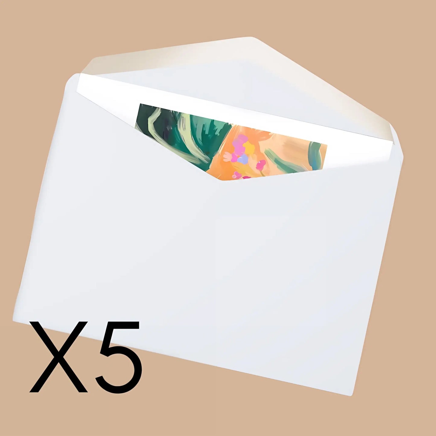 Impressionist Cat Cards (5 Pack). Ships from the UK - 5.8” x 8.2” / Semi Glossy / 5 pcs - All occasion cards