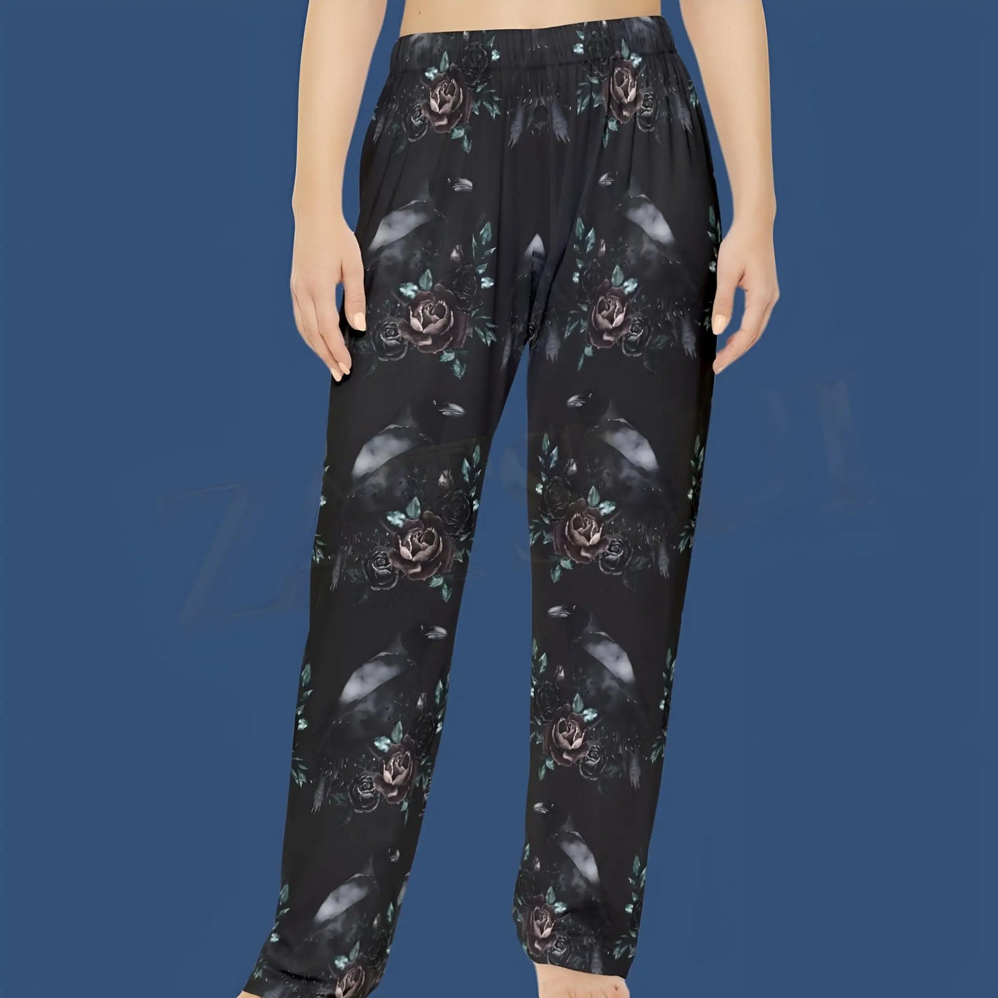 Ravens and Roses Women’s Pajama Pants. - Pajama pants