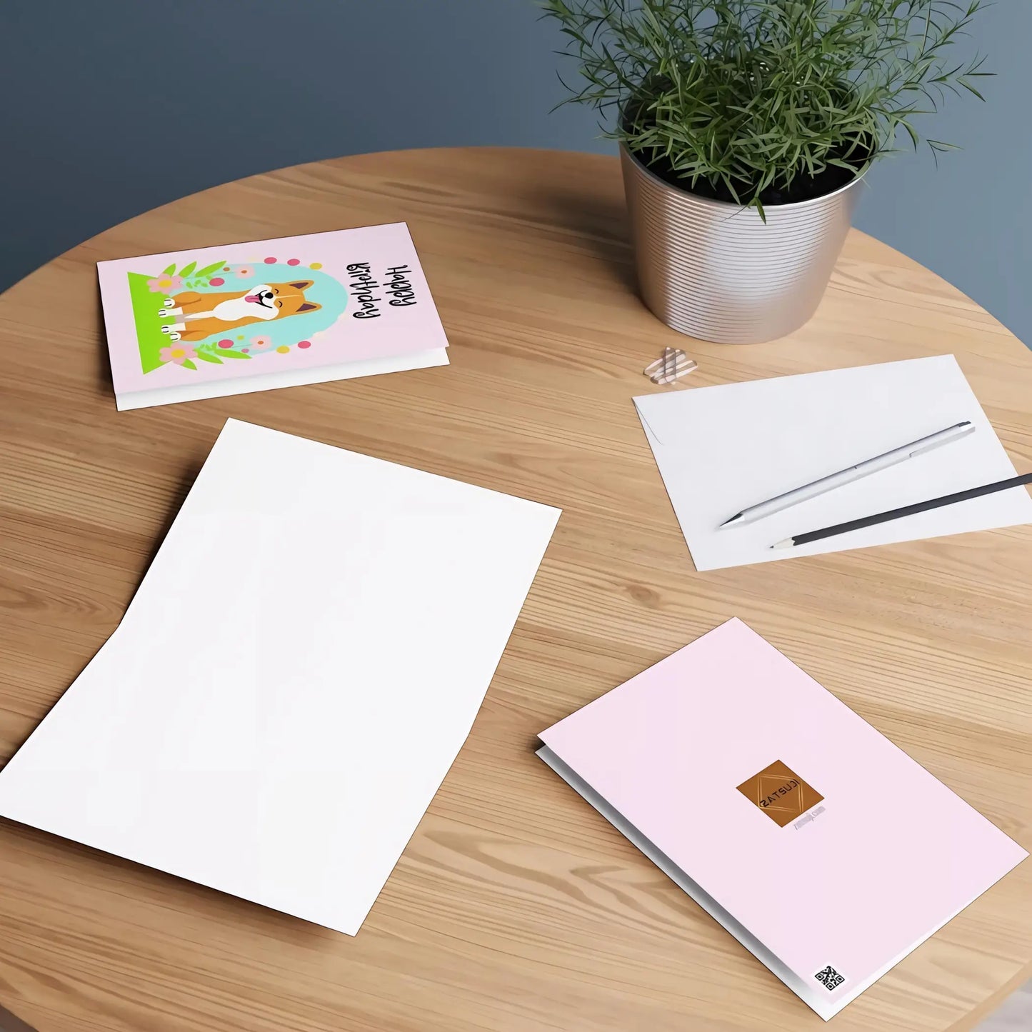 Shiba Inu Happy Birthday Greeting Cards - 6.9’’ x 4.9’’ / Glossy / 1 pc - Birthday cards