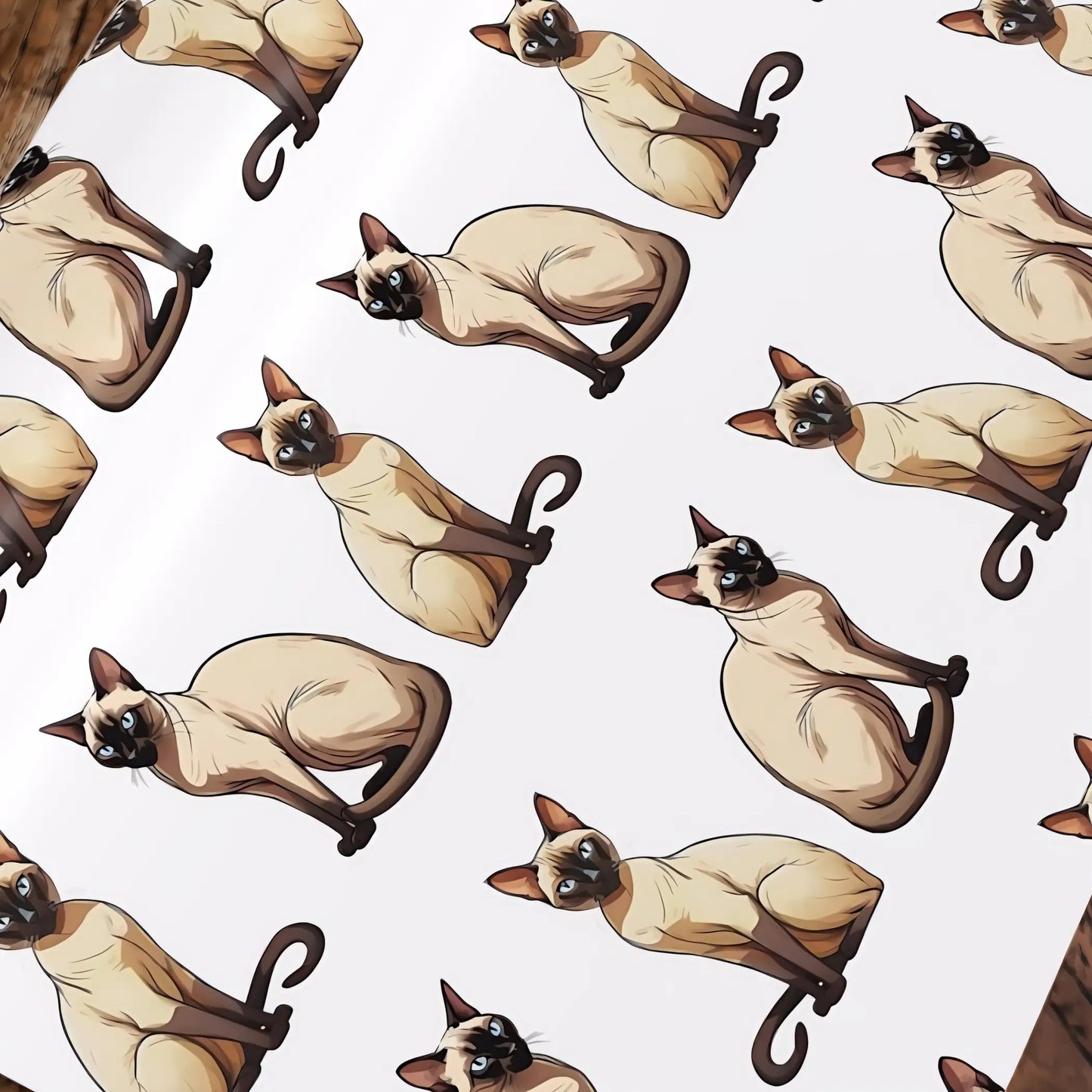 Siamese Cat Personalized Wrapping Paper - Custom wrapping paper