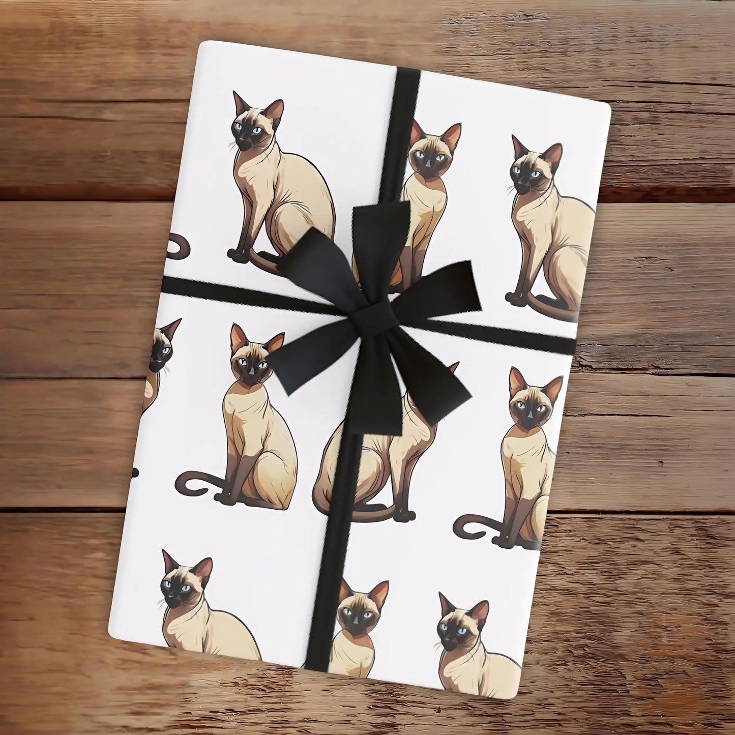 Siamese Cat Personalized Wrapping Paper - Custom wrapping paper