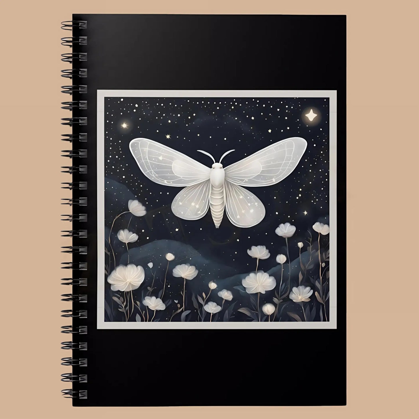 Whimsical Night Spiral Notebook. - One Size - Notebooks