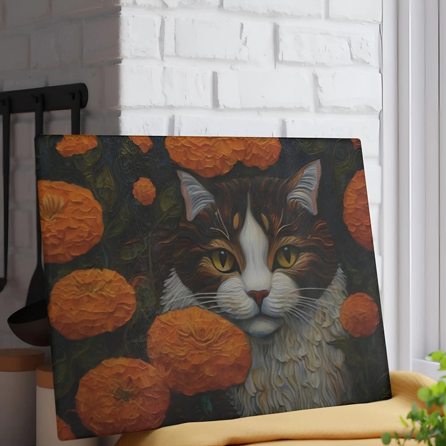 Tabby Cat Glass Cutting Board - Cutting boards