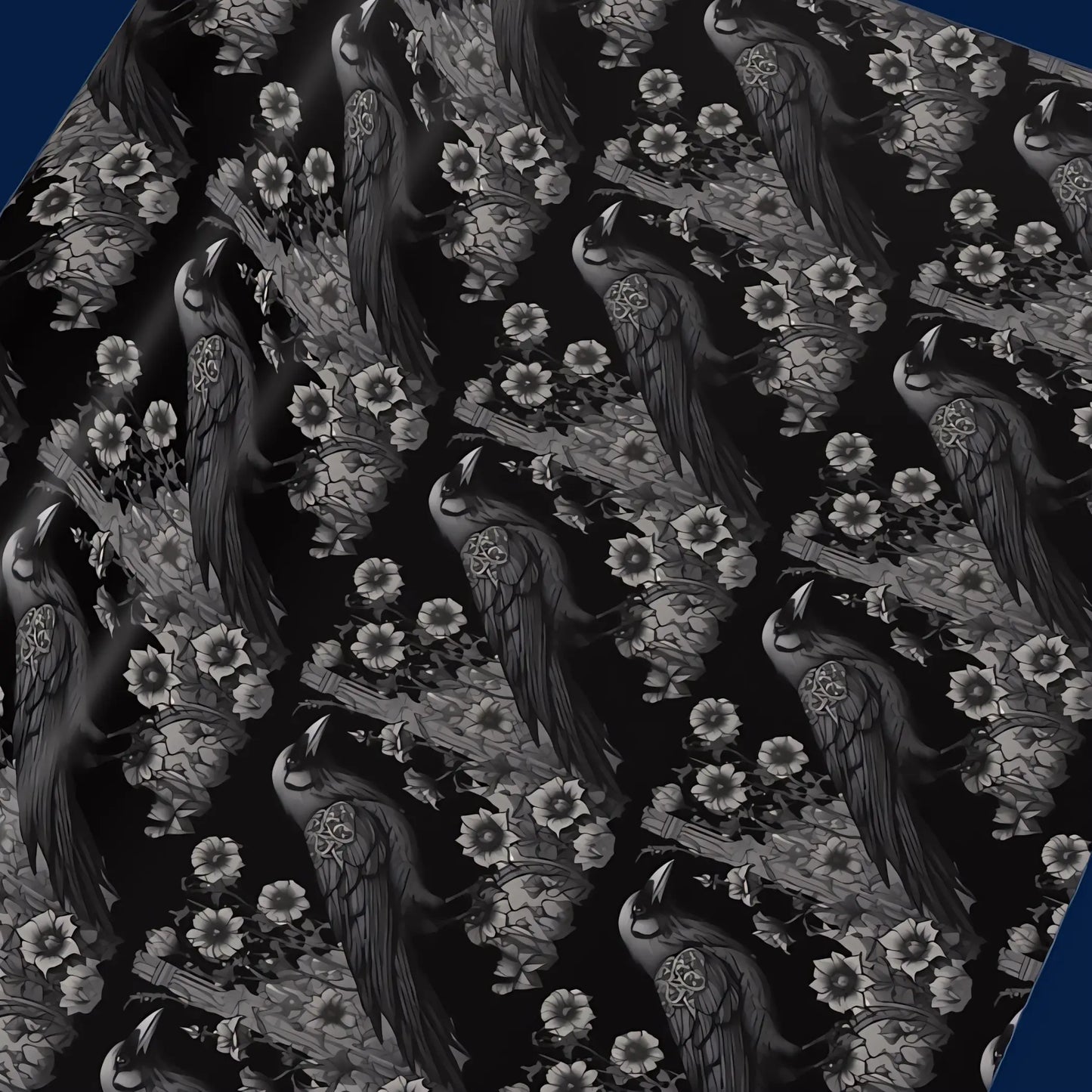 Victorian Gothic Ravens Wrapping Paper. - 20’’ x 28’’ / Single sheet / Satin - Wrapping paper