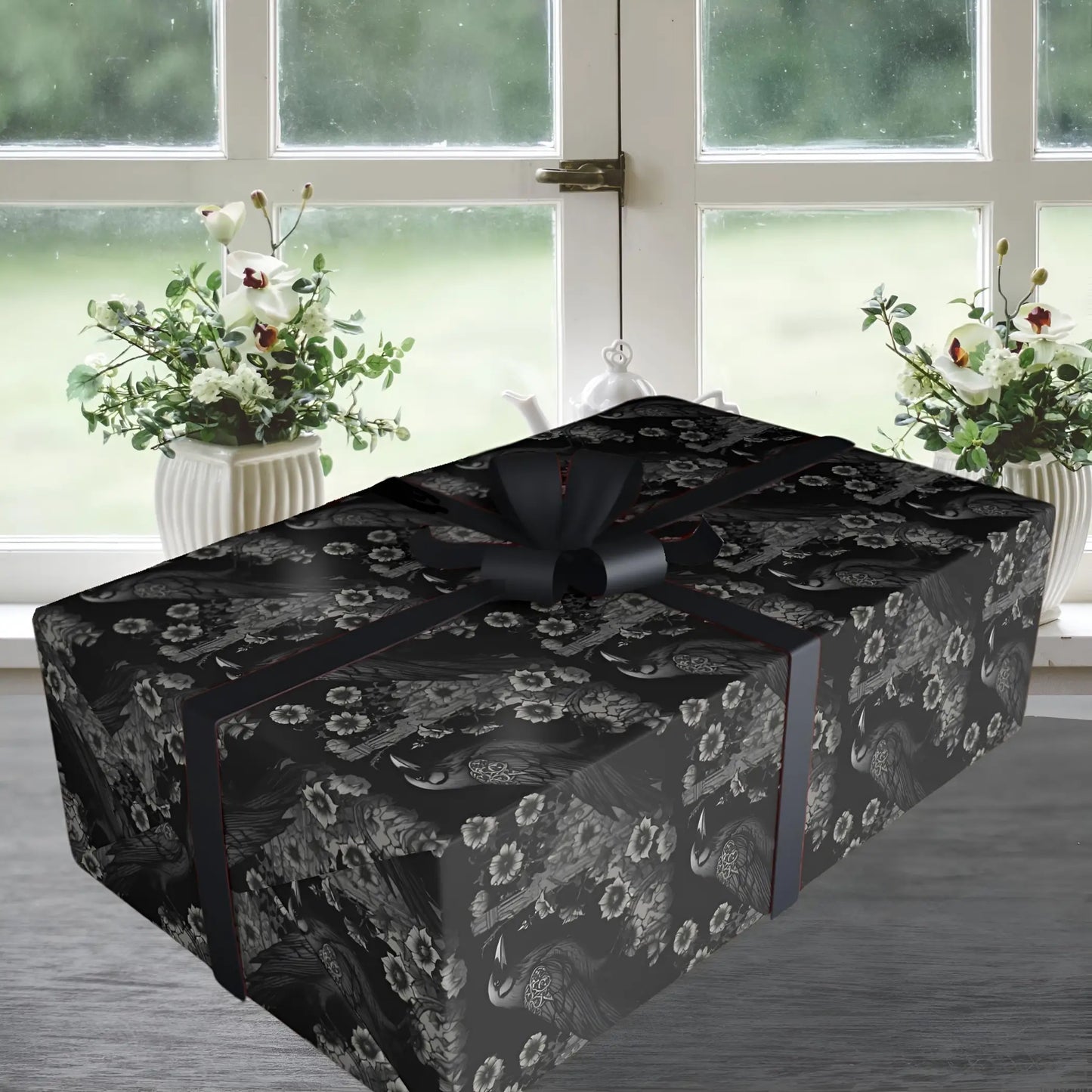 Victorian Gothic Ravens Wrapping Paper. - Wrapping paper