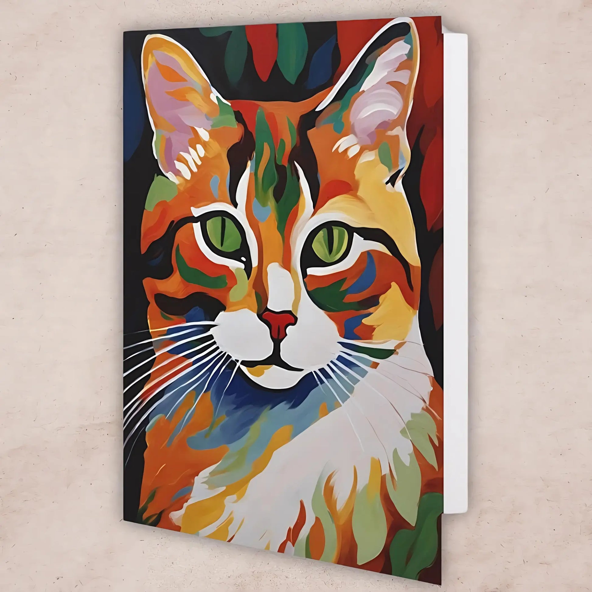 Colorful Cat Greeting Cards. Ships from Australia - 6.9’’ x 4.9’’ / Glossy / 1 pc - All occasion cards