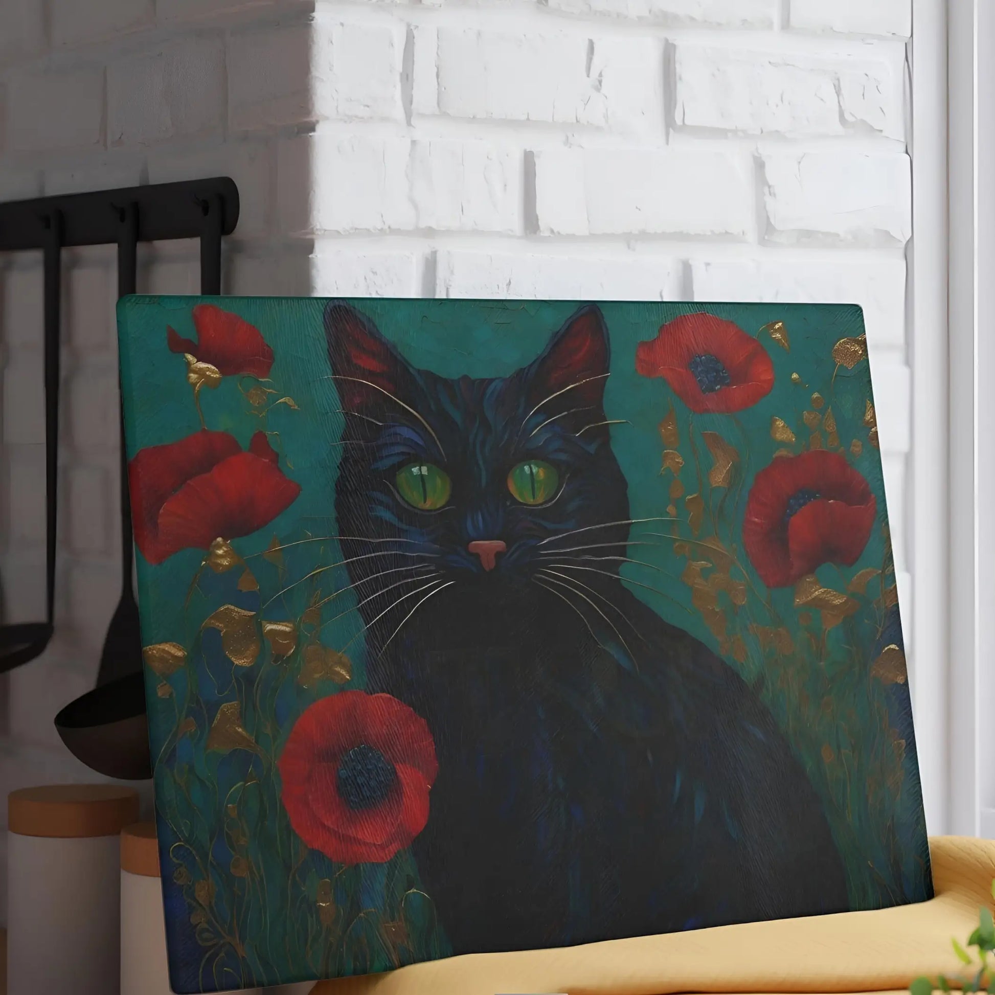 Black Cat Glass Cutting Board - Cutting boards