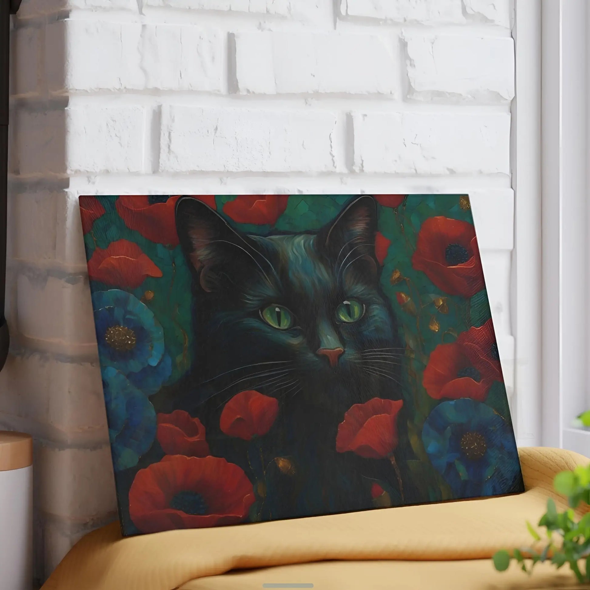 Black Kitten Glass Cutting Board - Cutting boards