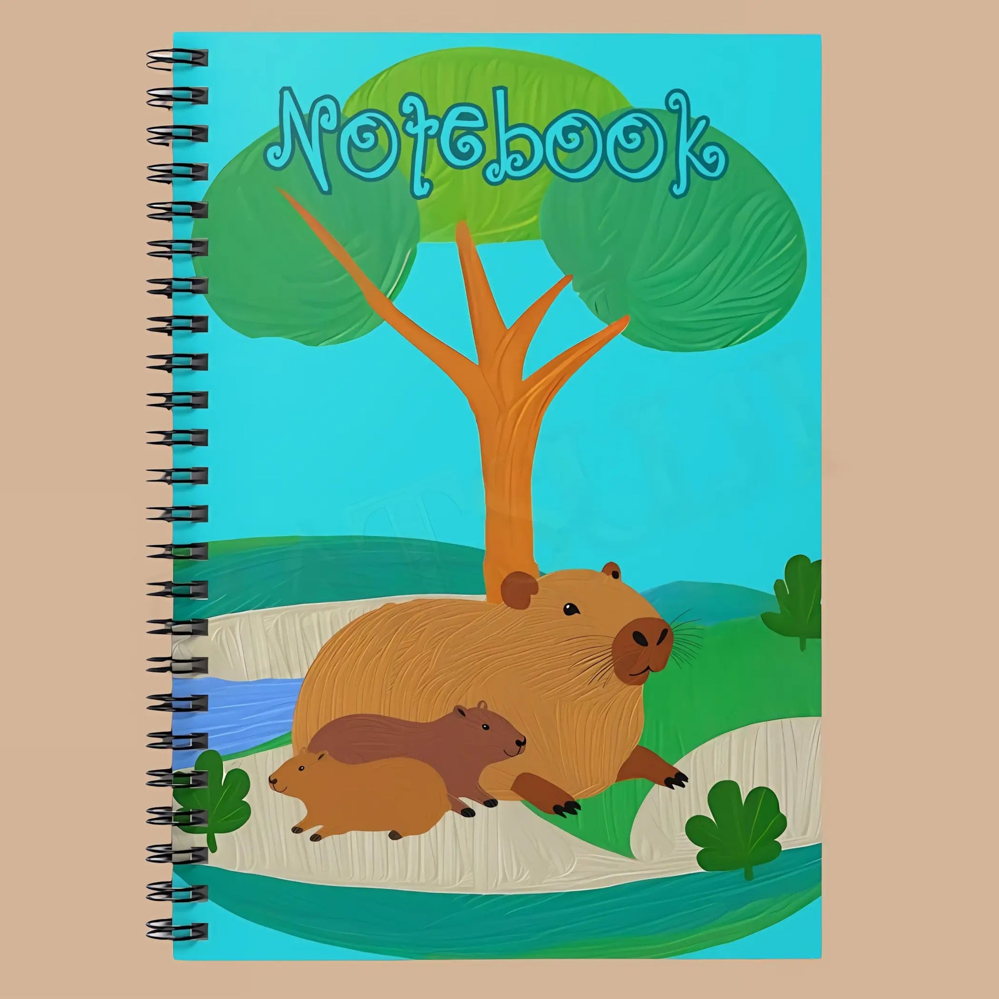 Capybara Spiral Notebook - One Size - Notebooks