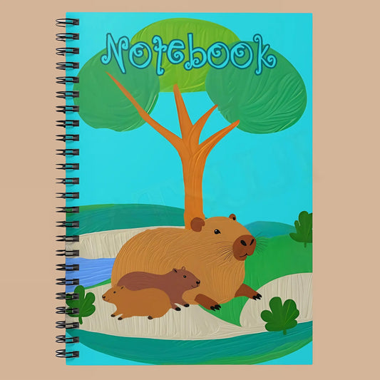 Capybara Spiral Notebook - One Size - Notebooks