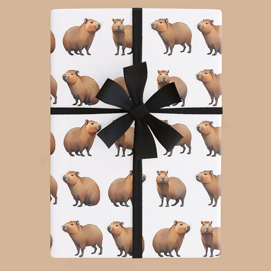 Capybara Wrapping Paper - 28’’ x 39’’ / Satin - Wrapping paper