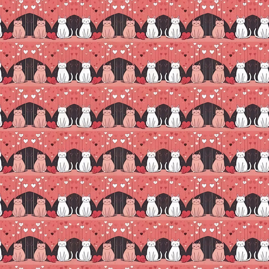 Cat Love Wrapping Paper - Wrapping paper