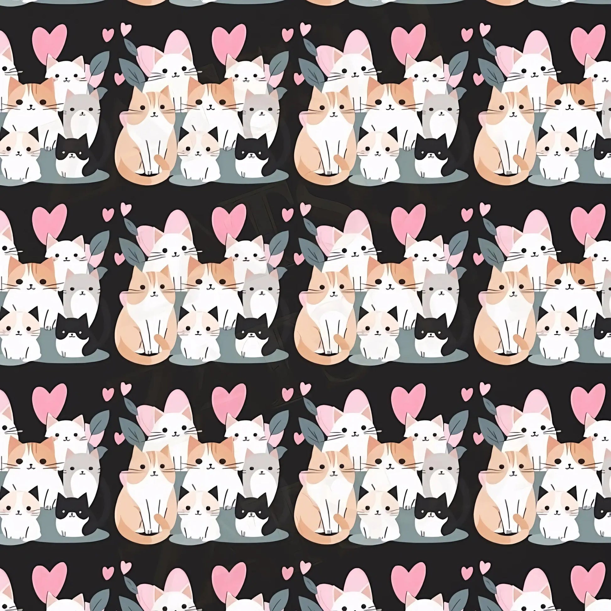Cat Love Wrapping Paper - Wrapping paper