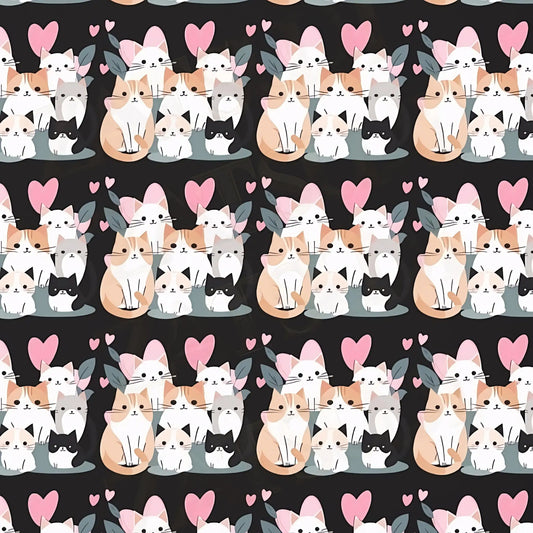 Cat Love Wrapping Paper - Wrapping paper