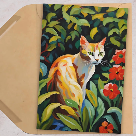Colorful Cat Cards (7 pcs) - One size - All occasion cards