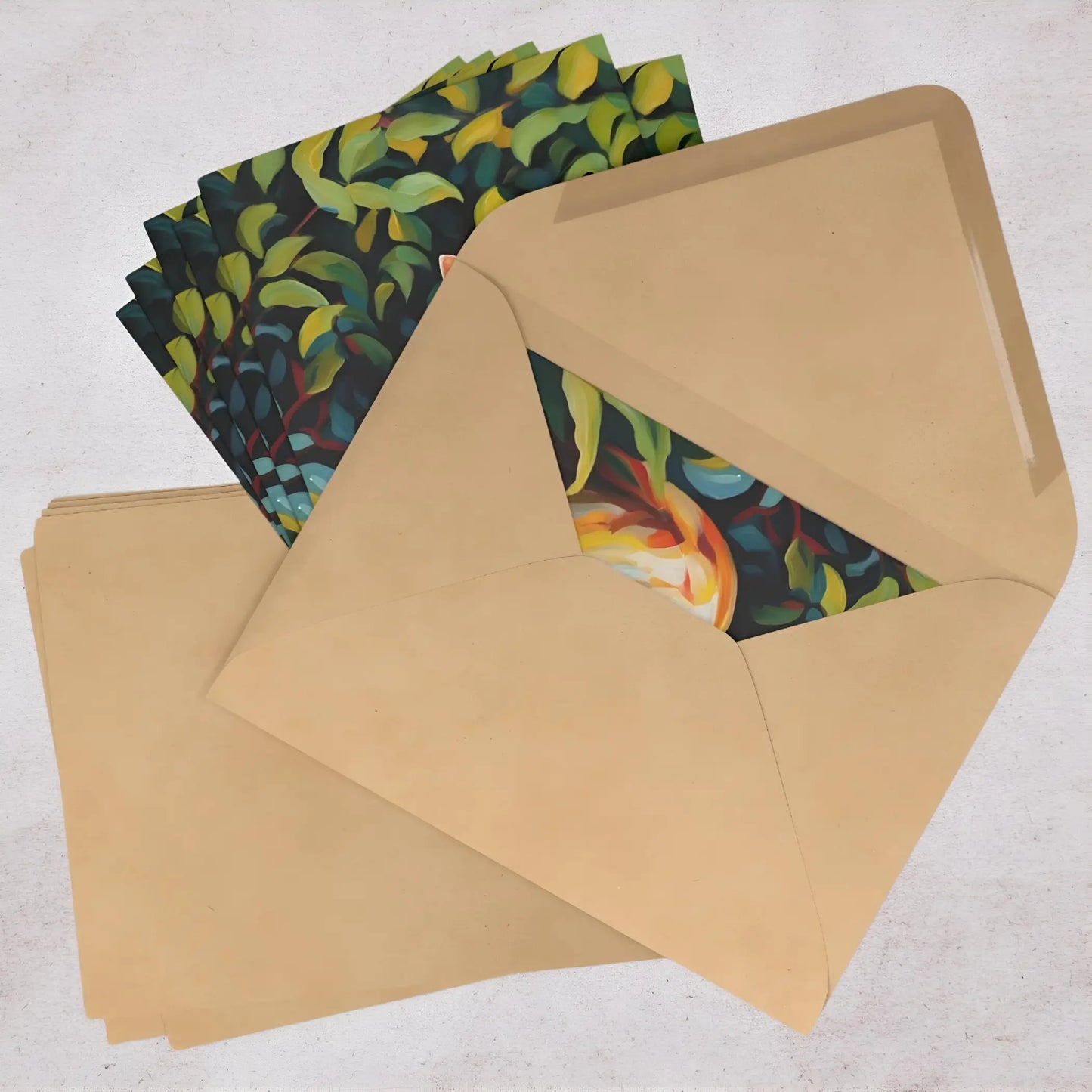 Colorful Cat Cards (7 pcs) - One size - All occasion cards