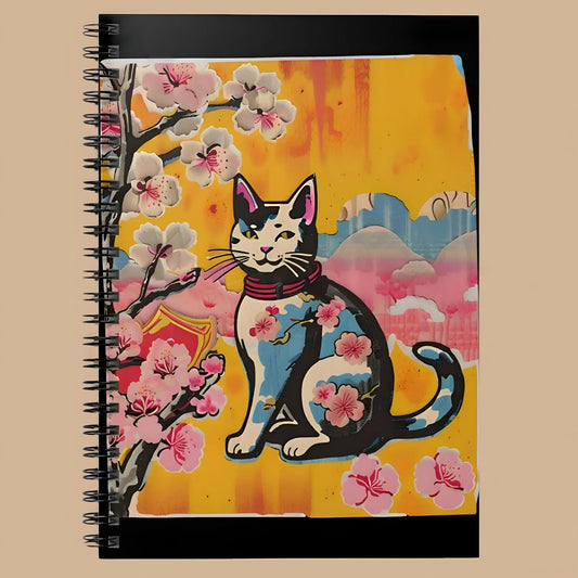 Colorful Cat Spiral Notebook - One Size - Notebooks