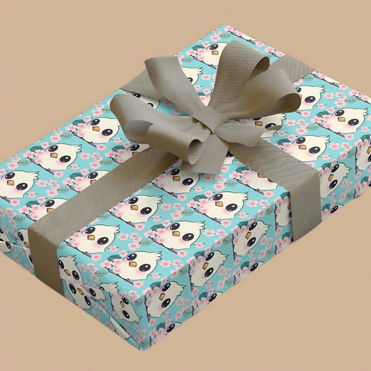 Cute Bird Wrapping Paper - 28’’ x 39’’ / Satin - Wrapping paper