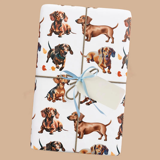 Dachshund Wrapping Paper. - 30’’ x 36’’ / Glossy - Wrapping paper